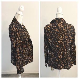 wearmaster bleach dye cargo jacket almost leopard coat small